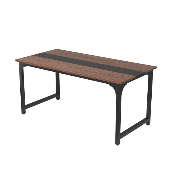 Schreibtisch MATIAS 160 x 80 x 75 cm braun/schwarz