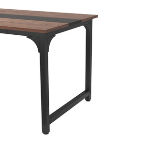 Schreibtisch MATIAS 160 x 80 x 75 cm braun/schwarz