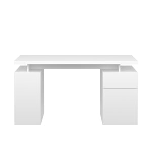Schreibtisch RAUL mit 2 Korpussen 140 x 55 x 76 cm weiss