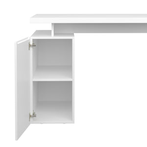 Schreibtisch RAUL mit 2 Korpussen 140 x 55 x 76 cm weiss