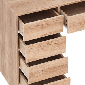 Schreibtisch RIGEL mit Schubladen 120 x 55 x 75 cm braun
