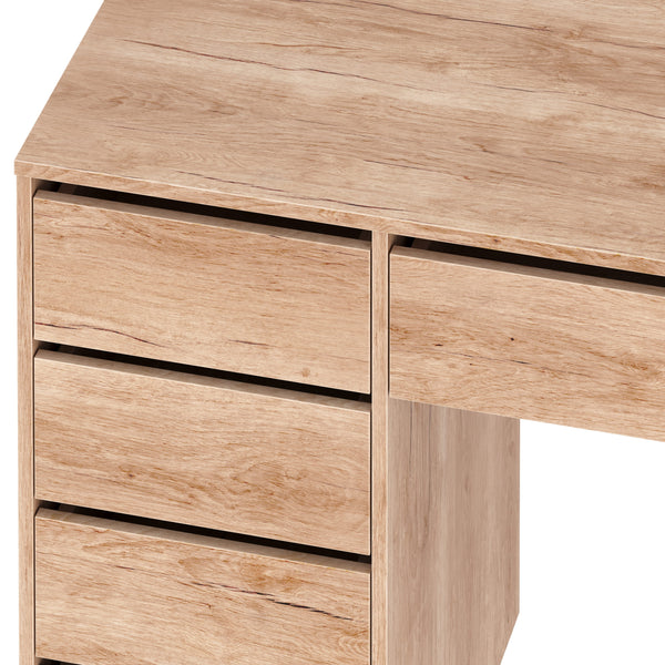 Schreibtisch RIGEL mit Schubladen 120 x 55 x 75 cm braun