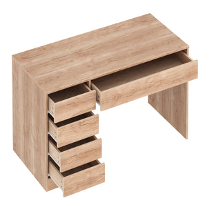 Schreibtisch RIGEL mit Schubladen 120 x 55 x 75 cm braun