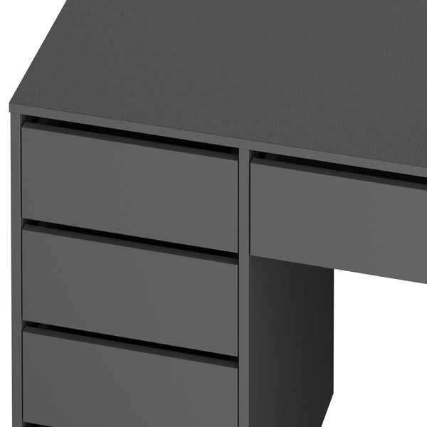Schreibtisch RIGEL mit Schubladen 120 x 55 x 75 cm anthrazit
