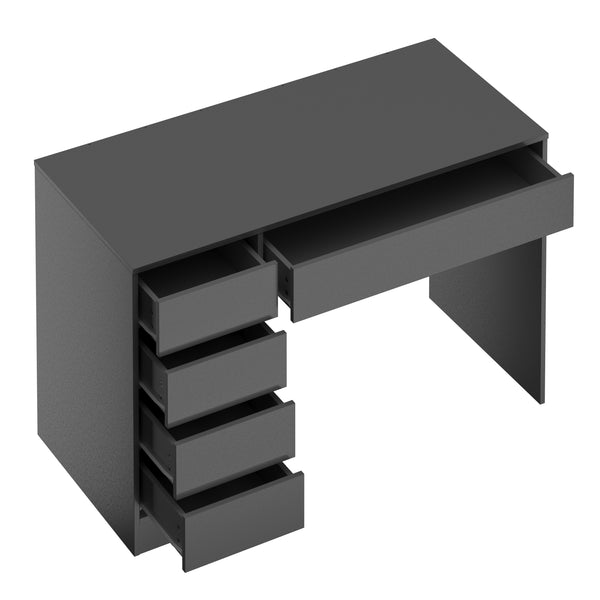 Schreibtisch RIGEL mit Schubladen 120 x 55 x 75 cm anthrazit