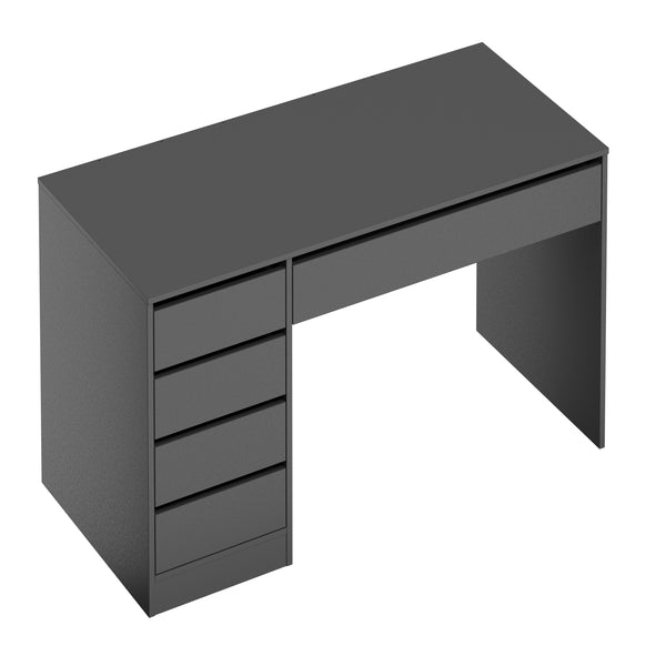 Schreibtisch RIGEL mit Schubladen 120 x 55 x 75 cm anthrazit