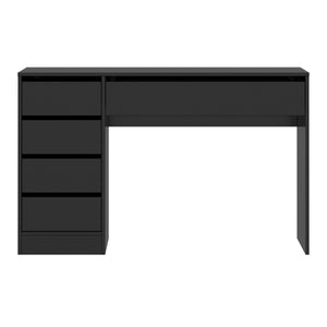 Schreibtisch RIGEL mit Schubladen 120 x 55 x 75 cm schwarz