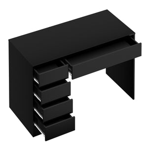 Schreibtisch RIGEL mit Schubladen 120 x 55 x 75 cm schwarz
