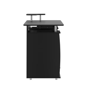 Schreibtisch RIGIL mit Schubladen 120 x 55 x 89 cm schwarz