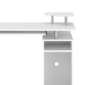 Schreibtisch RIGIL mit Schubladen 120 x 55 x 89 cm weiss
