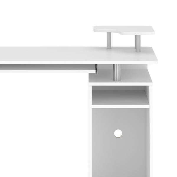 Schreibtisch RIGIL mit Schubladen 120 x 55 x 89 cm weiss