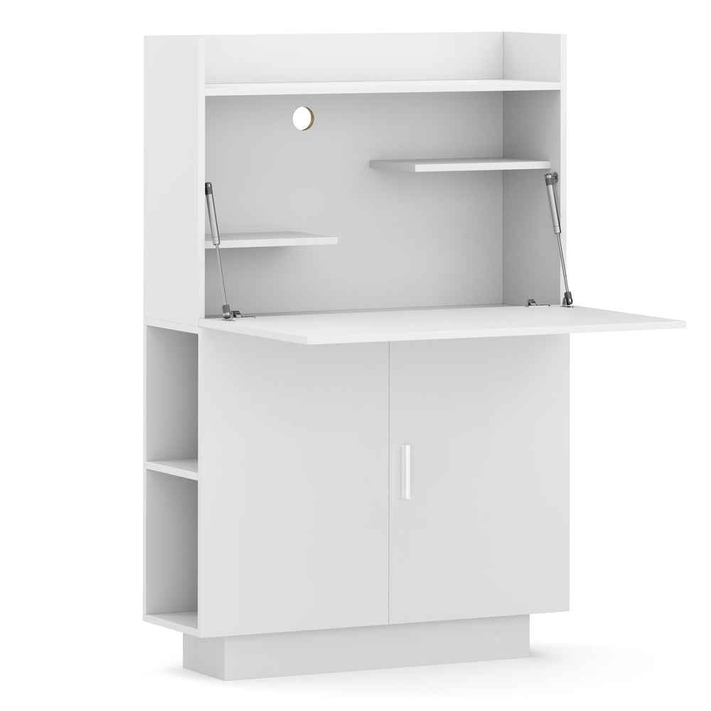 Secrétaire de bureau blanc KAIRO 85 x 27 x 128 cm