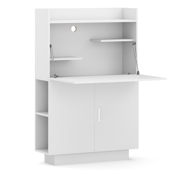 Schreibtisch Sekretär weiss KAIRO 85 x 27 x 128 cm