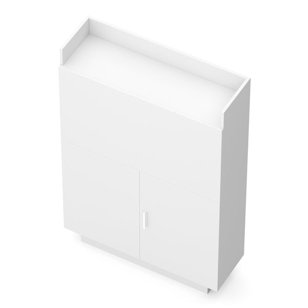 Schreibtisch Sekretär weiss KAIRO 85 x 27 x 128 cm