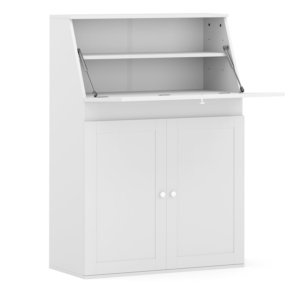 Secrétaire de bureau blanc NAIROBI 82 x 117 cm