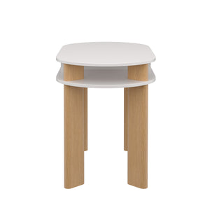 Schreibtisch TANT 120 x 60 x 76 cm natur/weiss