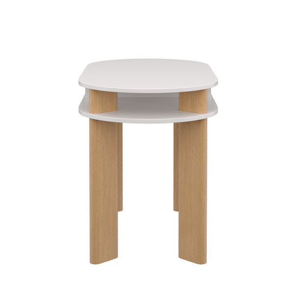 Schreibtisch TANT 120 x 60 x 76 cm natur/weiss