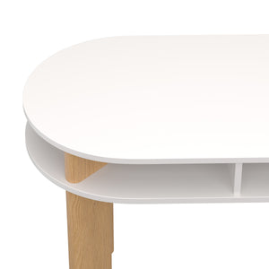 Schreibtisch TANT 120 x 60 x 76 cm natur/weiss