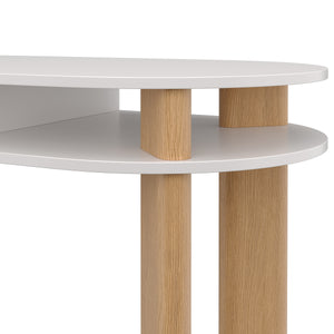 Schreibtisch TANT 120 x 60 x 76 cm natur/weiss