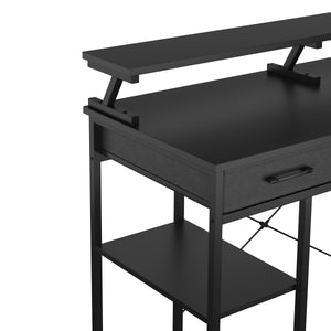 Schreibtisch TAVREN 120 x 50 x 90 cm schwarz