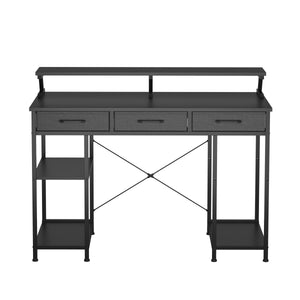 Schreibtisch TAVREN 120 x 50 x 90 cm schwarz