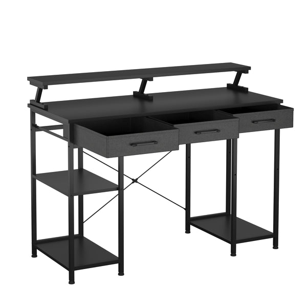 Schreibtisch TAVREN 120 x 50 x 90 cm schwarz