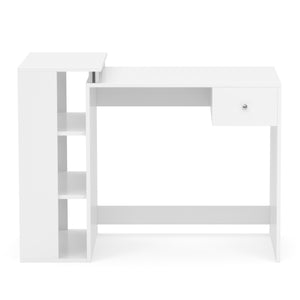 Schreibtisch URSULA mit Stauraum 101 x 60 x 76 cm weiss