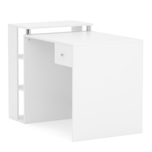 Schreibtisch URSULA mit Stauraum 101 x 60 x 76 cm weiss