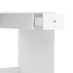 Schreibtisch URSULA mit Stauraum 101 x 60 x 76 cm weiss