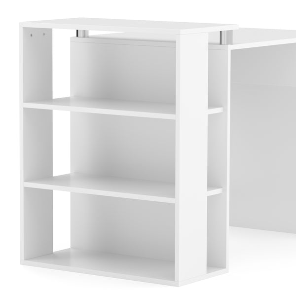 Schreibtisch URSULA mit Stauraum 101 x 60 x 76 cm weiss