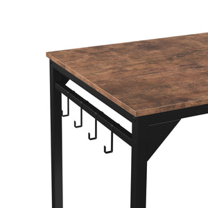 Schreibtisch Vintage BONITA mit 8 Haken 120 x 60 x 75 cm