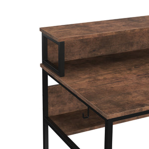 Schreibtisch Vintage BONITA mit erhöhter Ablage 120 x 60 x 91 cm