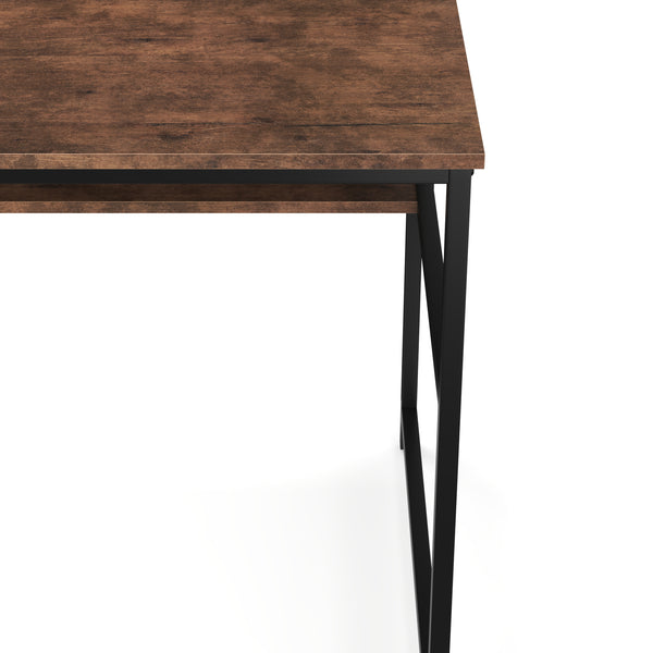 Schreibtisch Vintage BONITA mit erhöhter Ablage 120 x 60 x 91 cm