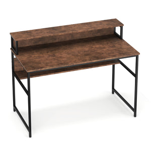 Schreibtisch Vintage BONITA mit erhöhter Ablage 120 x 60 x 91 cm