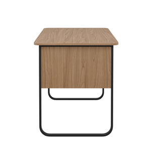 Schreibtisch ZEVS 120 x 60 x 76 cm natur/schwarz