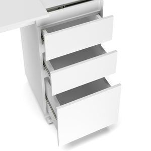 Schreibtisch ausziehbar GREYSON weiss