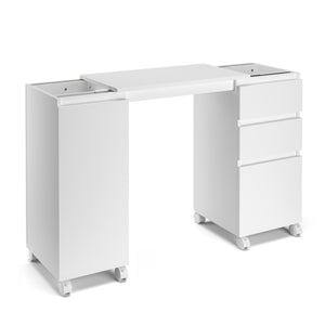 Schreibtisch ausziehbar GREYSON weiss
