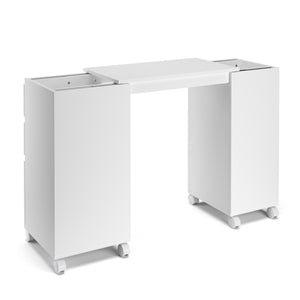 Schreibtisch ausziehbar GREYSON weiss
