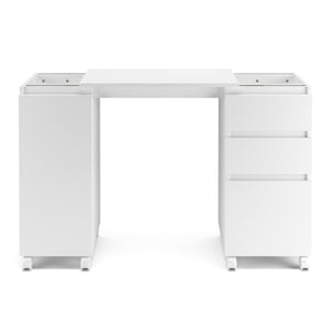 Schreibtisch ausziehbar GREYSON weiss