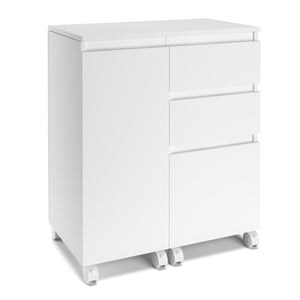 Schreibtisch ausziehbar GREYSON weiss