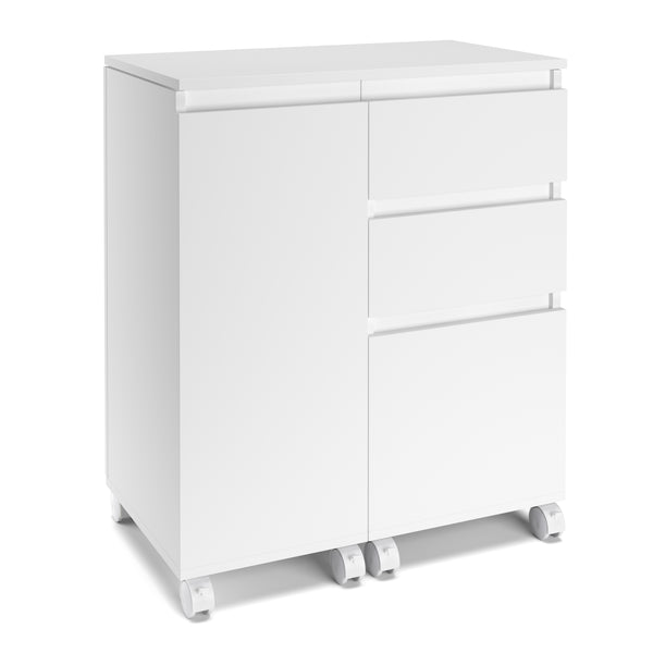 Schreibtisch ausziehbar GREYSON weiss