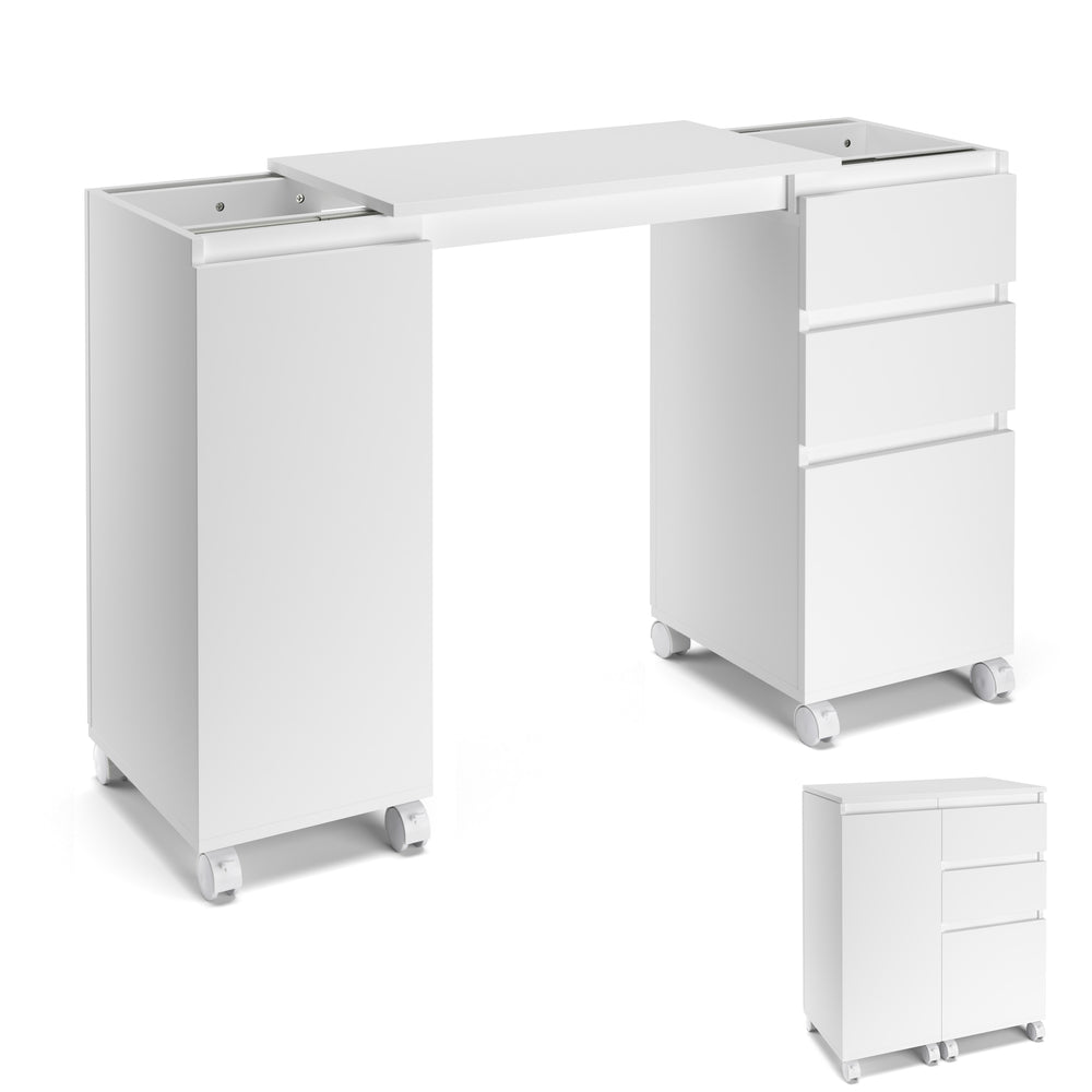 Bureau extensible GREYSON blanc