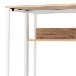 Schreibtisch klappbar auf Rollen DUNE 63 x 50 x 75 cm hellbraun/weiss