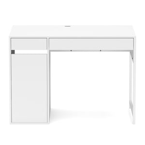 Schreibtisch EMIL mit Stauraum 105 x 50 x 75 cm weiss
