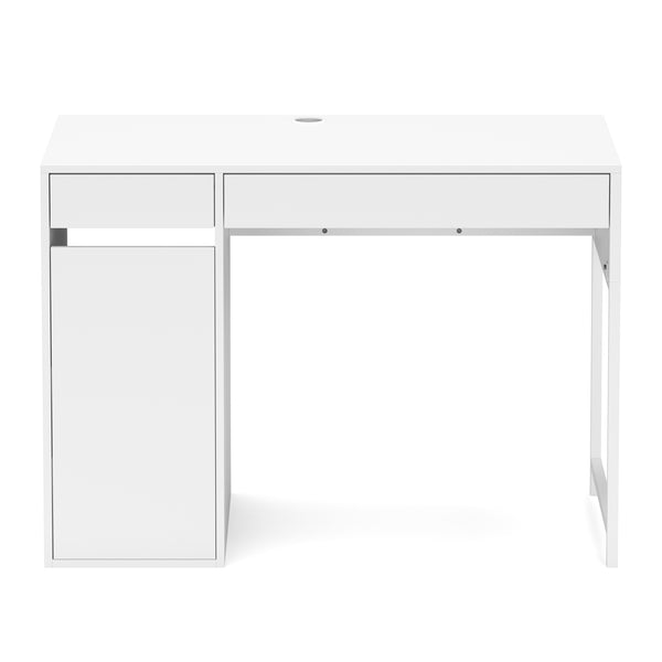 Schreibtisch EMIL mit Stauraum 105 x 50 x 75 cm weiss