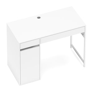 Schreibtisch EMIL mit Stauraum 105 x 50 x 75 cm weiss