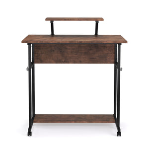 Schreibtisch Vintage BONITA auf Rollen mit Monitoraufsatz
