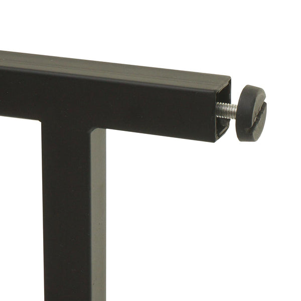 Schreibtisch mit Regal 100x60cm Metall MDF grau/braun