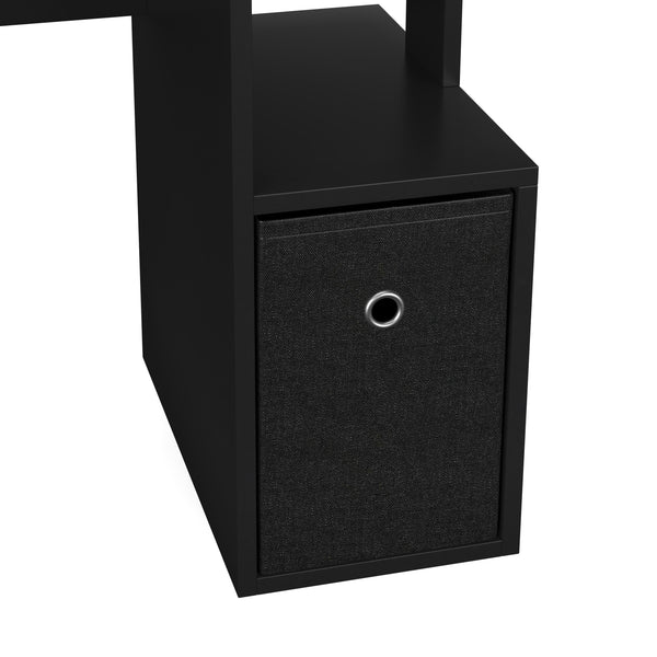 Schreibtisch ARDEN mit Stauraum 99 x 40 x 87 cm schwarz