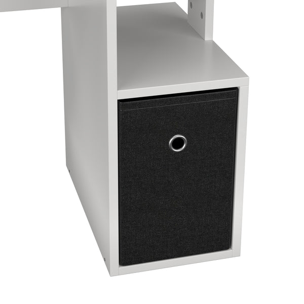Schreibtisch ARDEN mit Stauraum 99 x 40 x 87 cm weiss